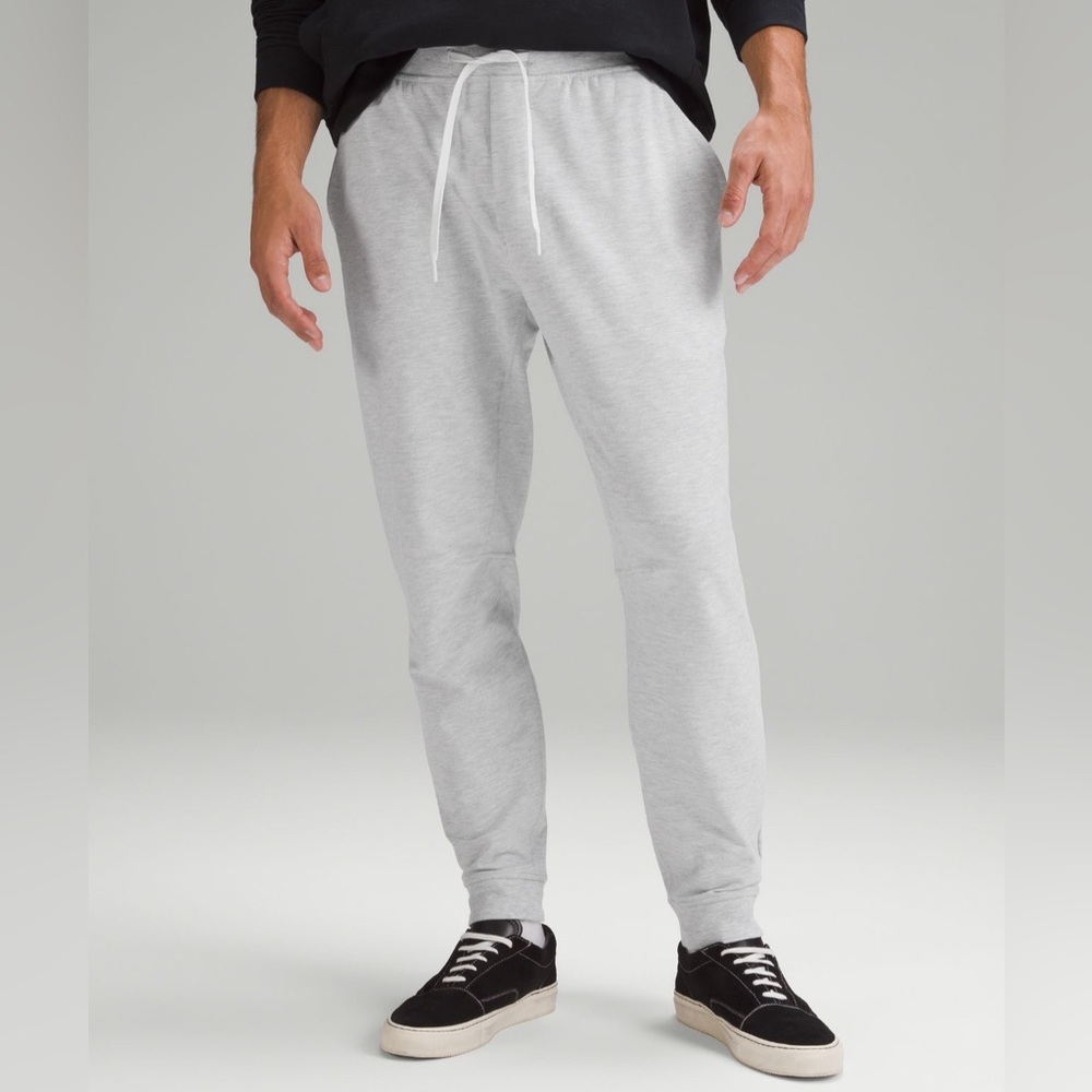LIKE NEW Lululemon City Sweat‎ Joggers XXL Heathered Ultra Light Grey/Sea Salt